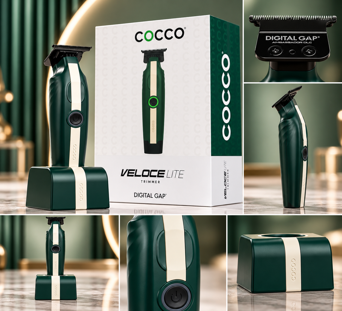 COCCO® VELOCE LITE TRIMMER (GREEN/WHITE STRIPE)