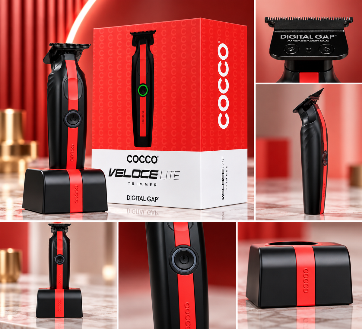 COCCO® VELOCE LITE TRIMMER (BLACK/RED STRIPE)