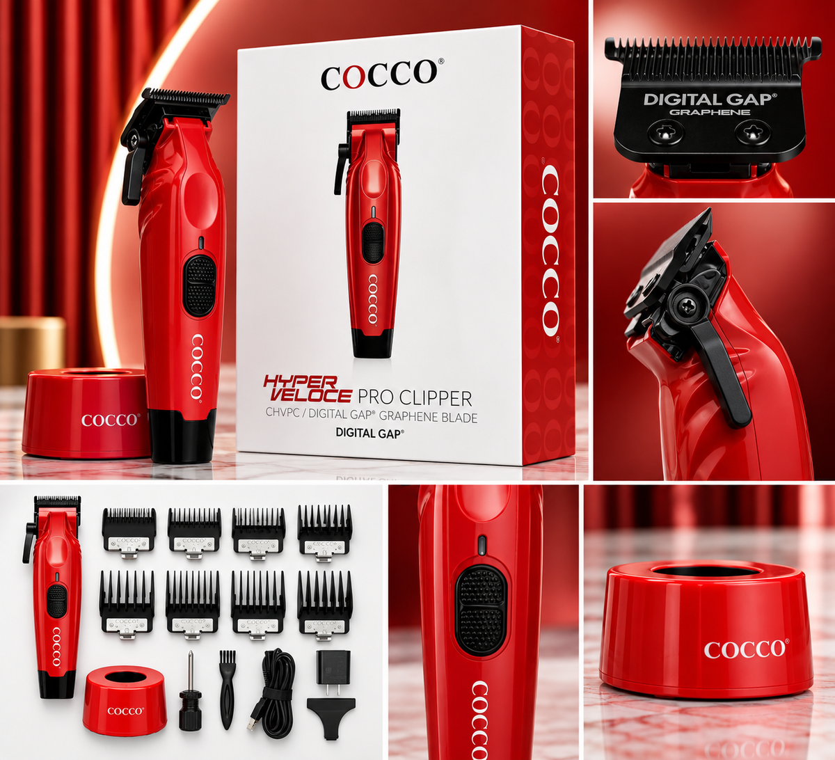 COCCO® HYPER VELOCE PRO CLIPPER (RED)