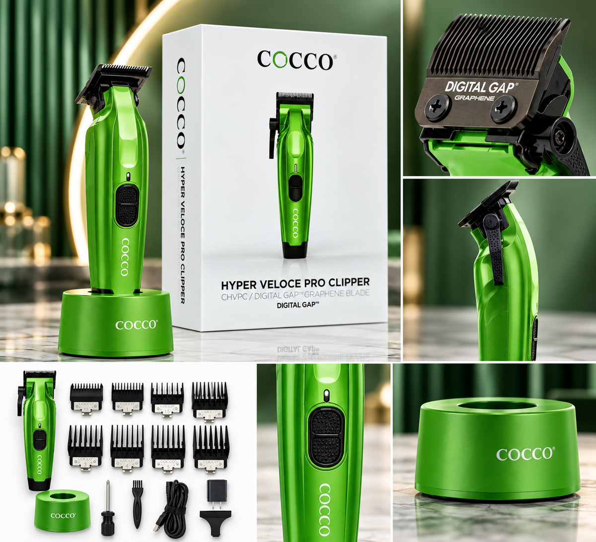 COCCO® HYPER VELOCE PRO CLIPPER (GREEN )