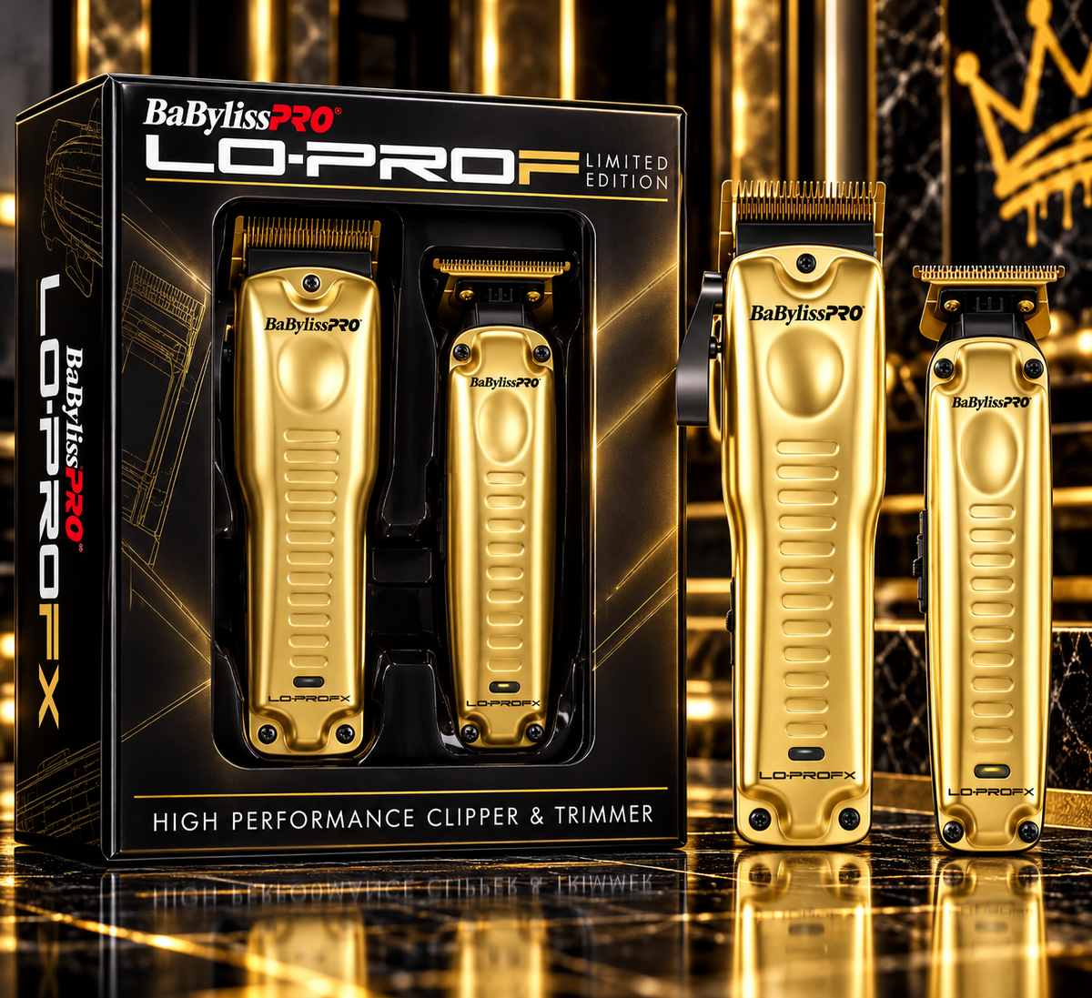 BABYLISSPRO LOPROFX CLIPPER DUO GOLD