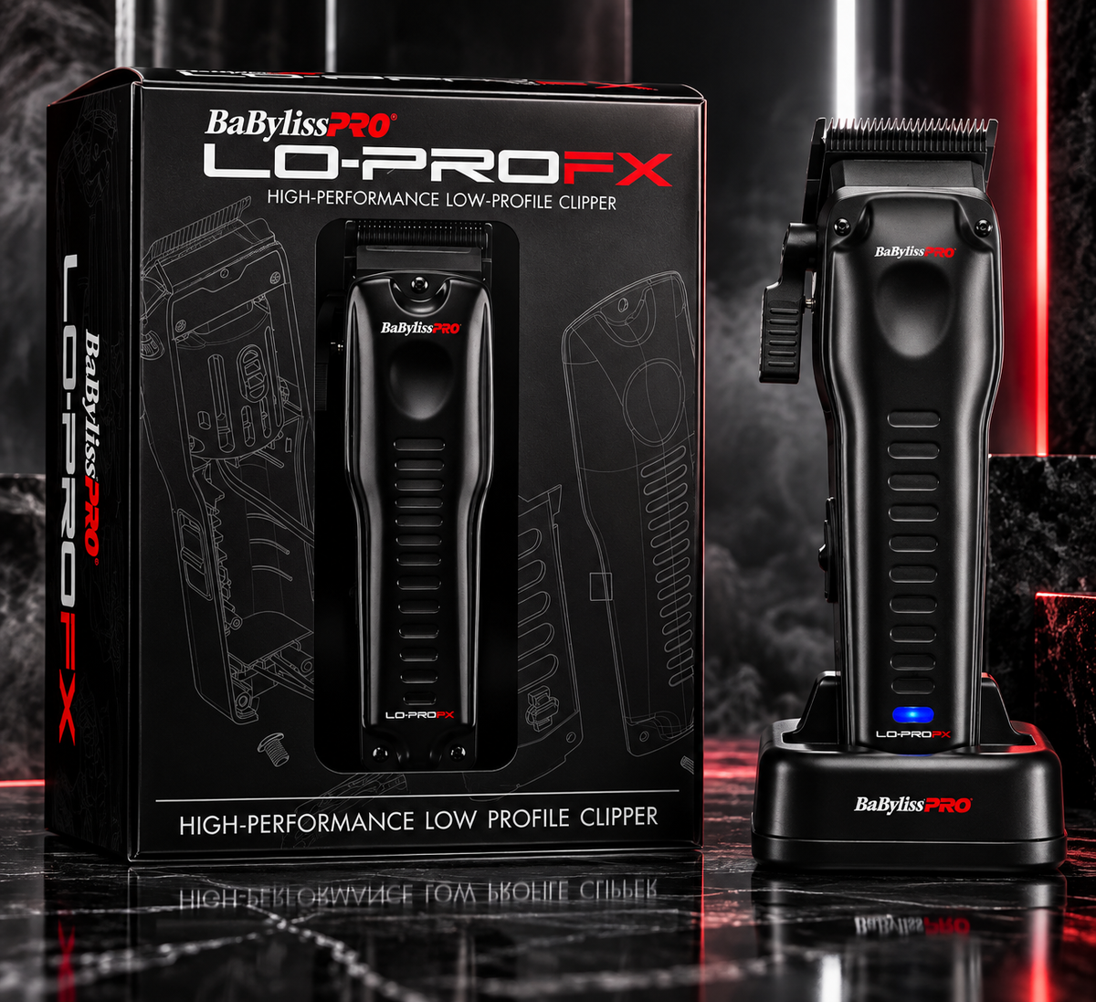 BABYLISSPRO LOPROFX HIGH PERFORMANCE LOW PROFILE CLIPPER BLACK