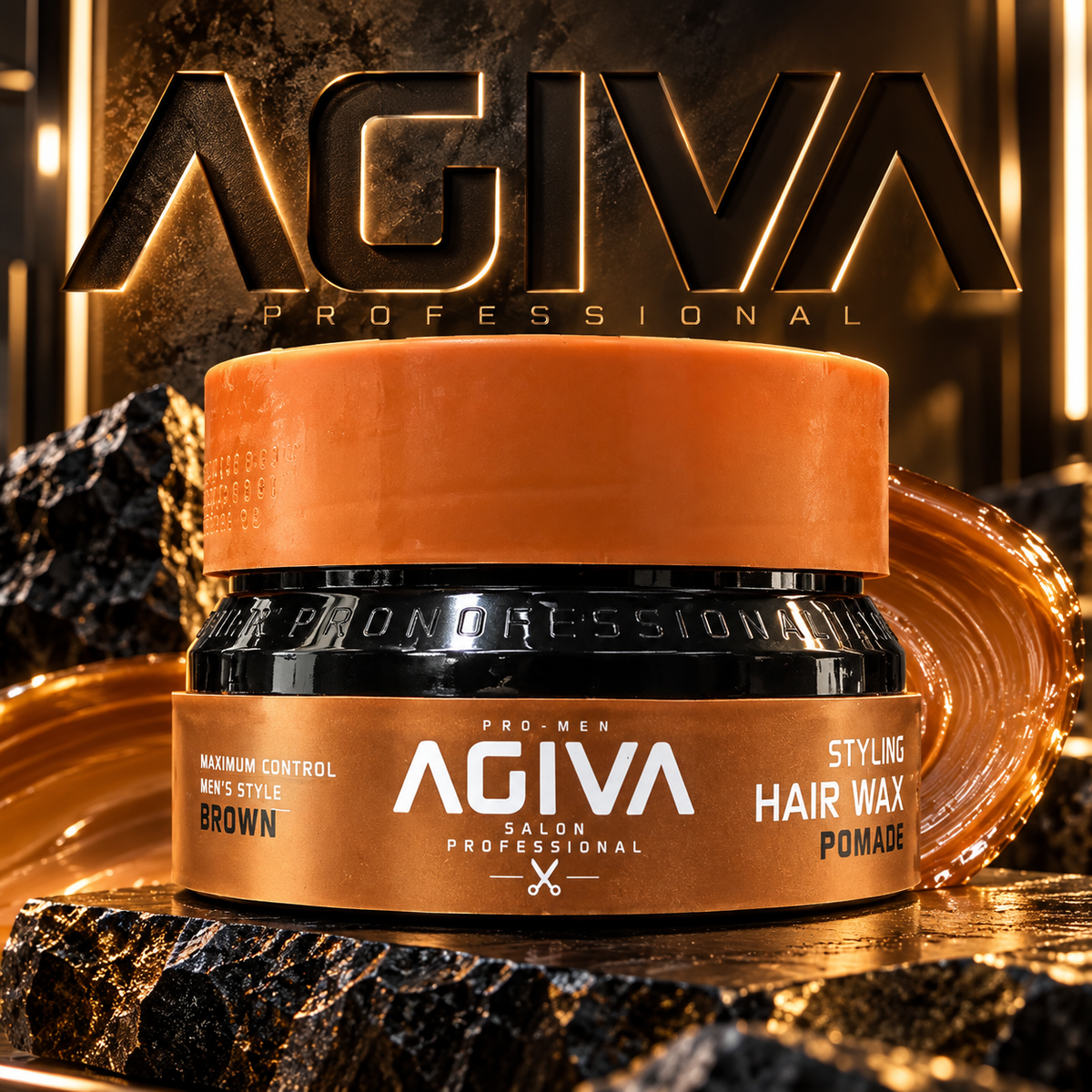 Agiva Hair Wax 07 BROWN Hair Wax Pomade 155mL