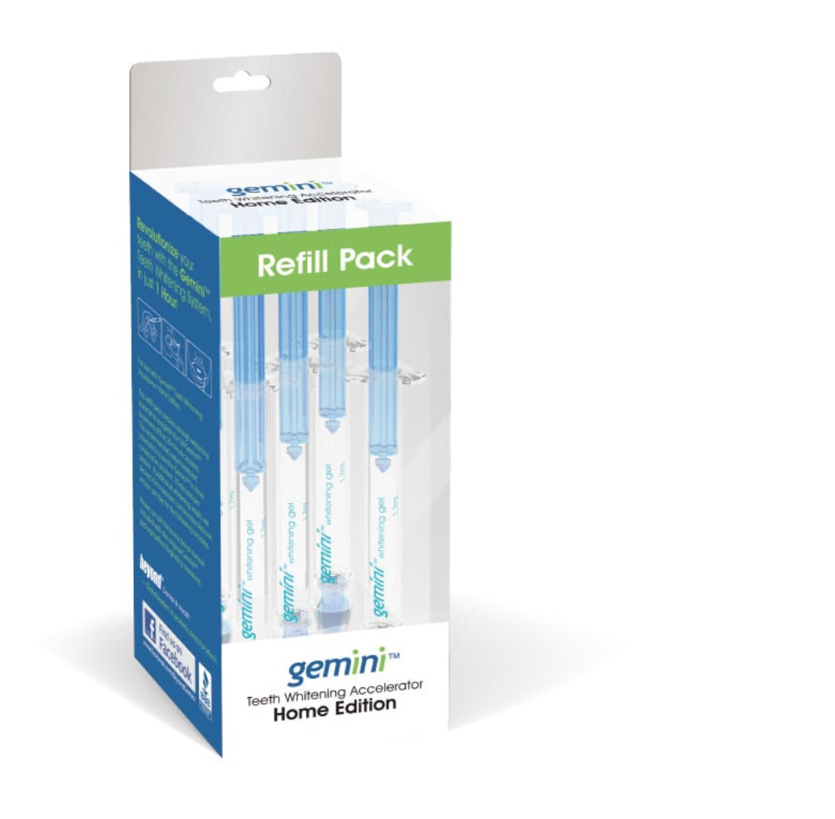 GEMINI Gel Refill Pack for Home Teeth Whitening Accelerator