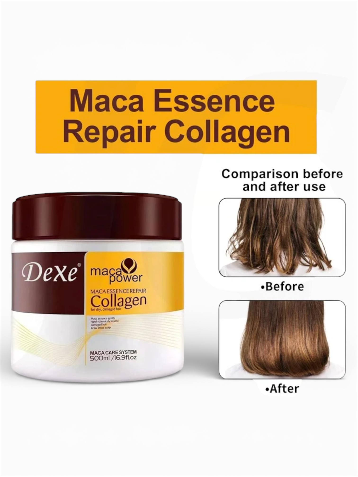 Dexe Maca Extract Repair Hair Mask